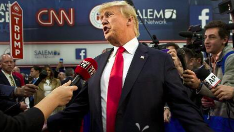 特朗普与CNN口水战：新媒体与传统媒体第一次正面交锋